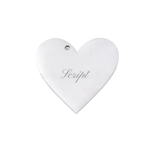 Custom Engraved Heart Pendant