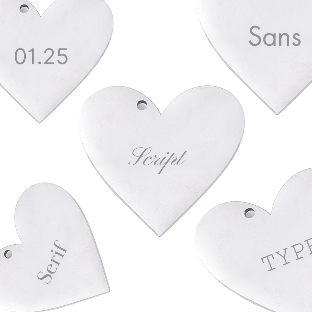 Custom Engraved Heart Pendant