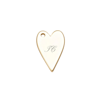 Custom Engraved Heart Charm