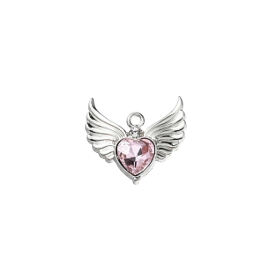 Pink Heart with Wings