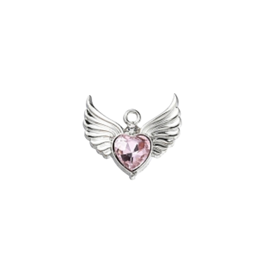 Pink Heart with Wings